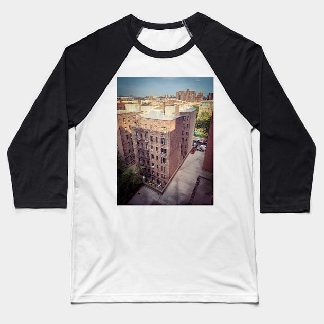 Harlem Buildings Yankee Stadium Bronx Baseball T-Shirt by eleonoraingrid